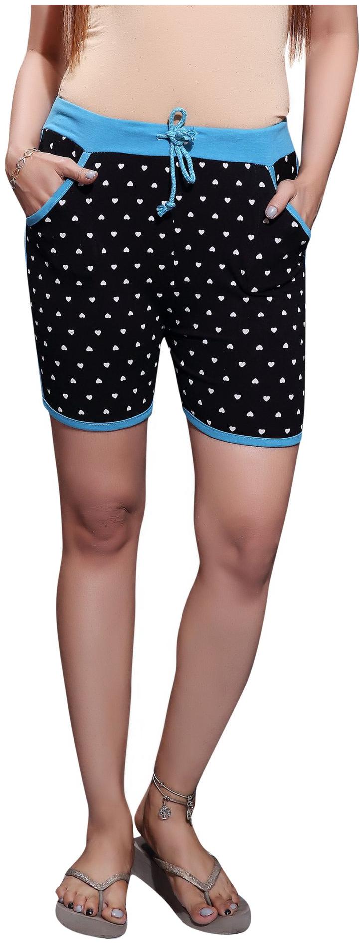 

Bfly Women Solid Sport shorts - Black