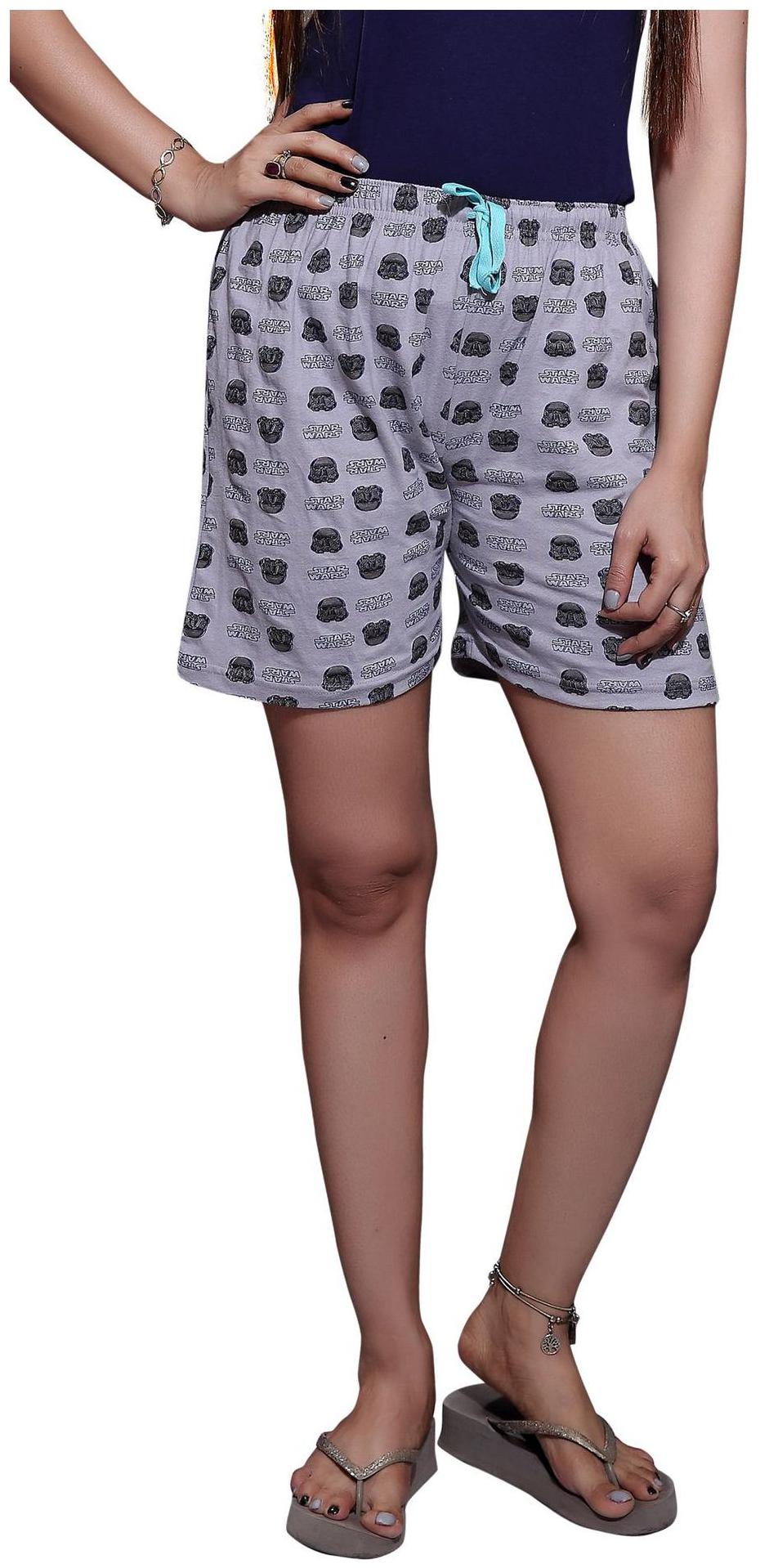 

Bfly Women Printed Sport shorts - Grey