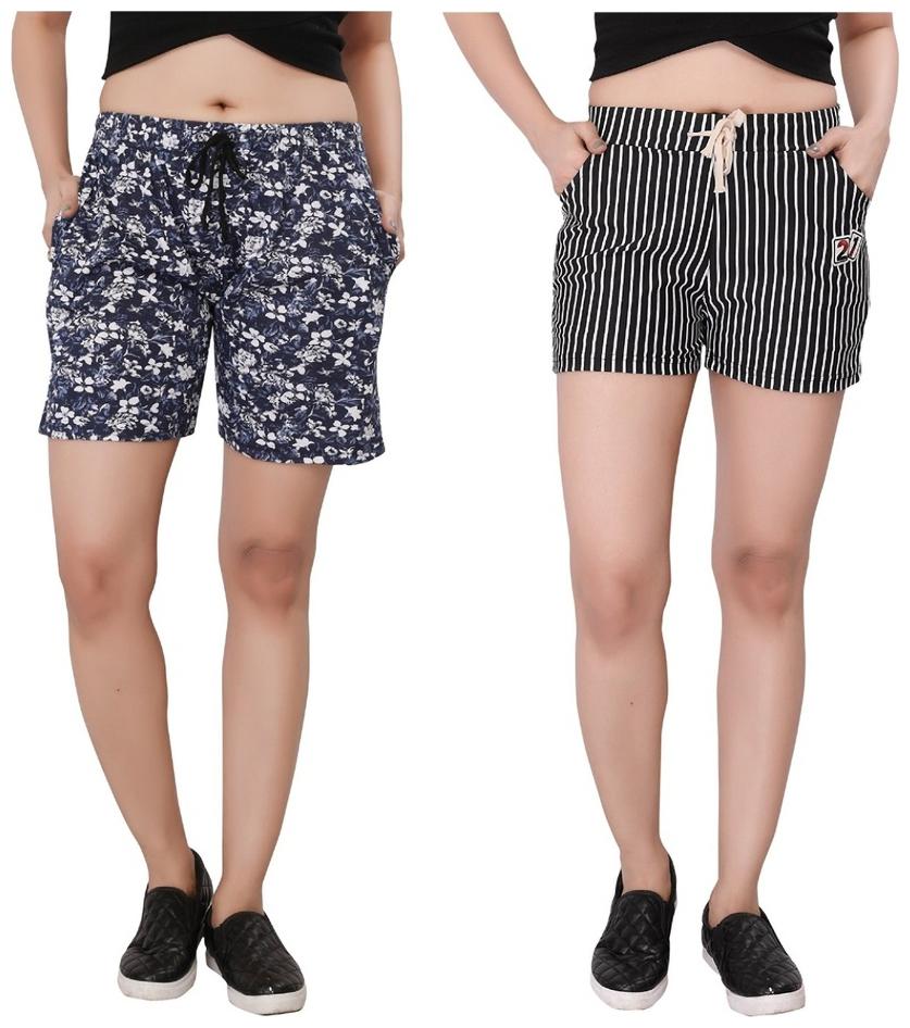

Bfly Women Printed Sport shorts - Grey