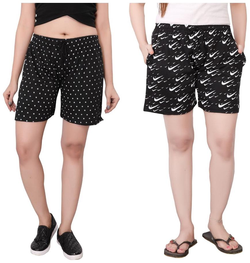 

Bfly Women Polka dots Sport shorts - Black