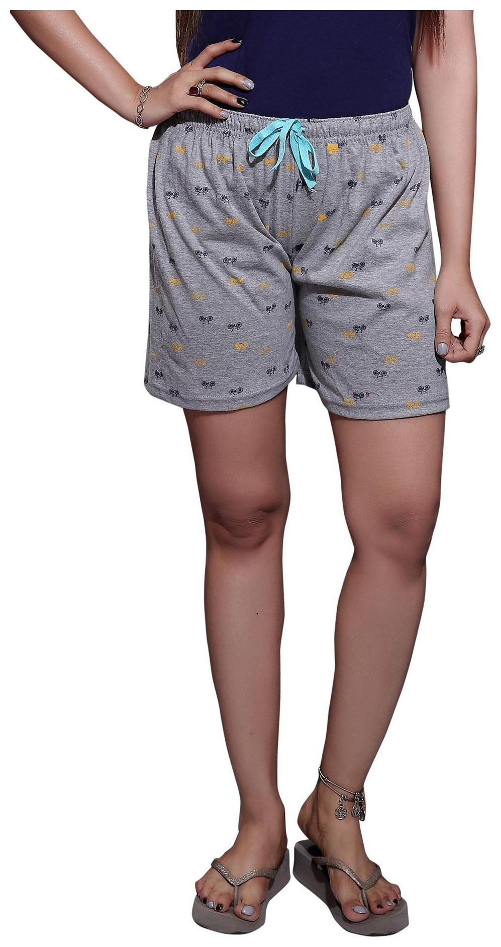 

Bfly Women Printed Sport shorts - Grey