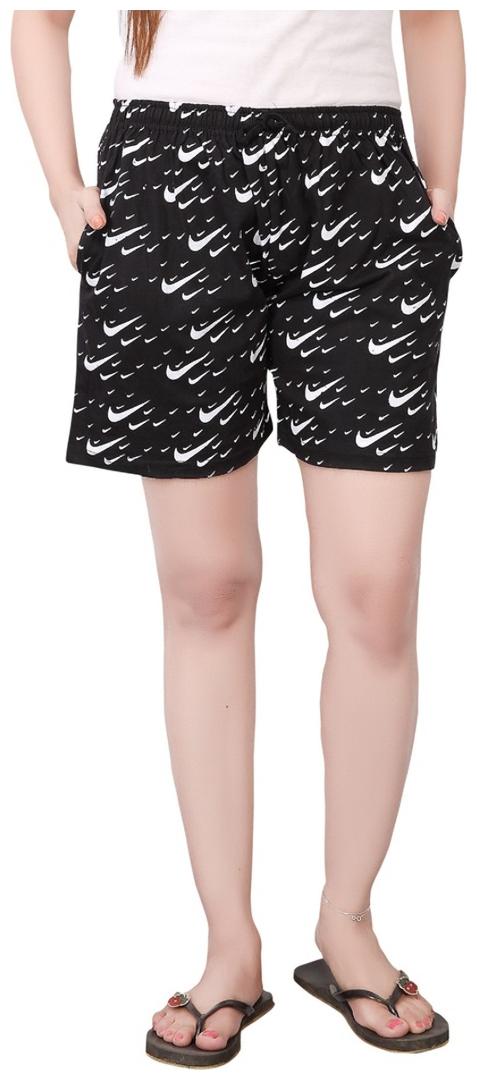 

Bfly Women Printed Sport shorts - Black
