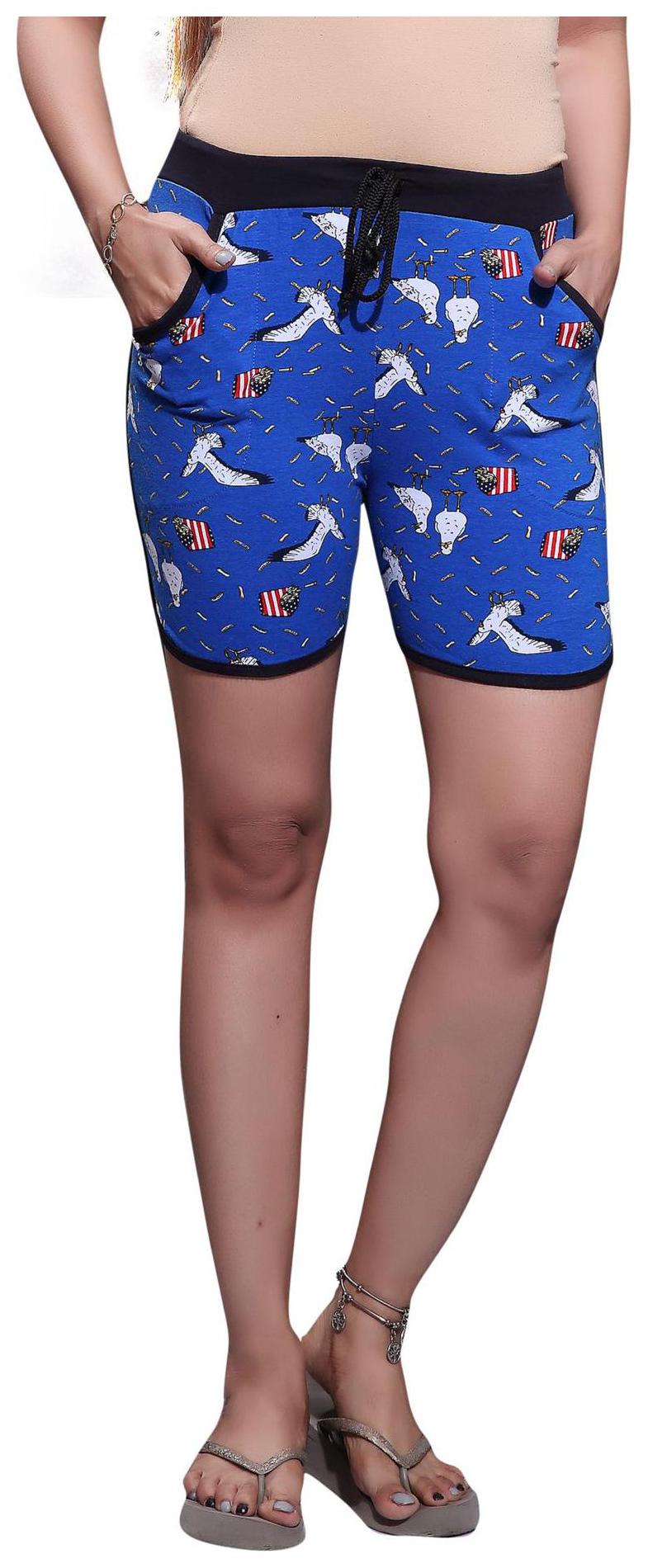 

Bfly Women Printed Sport shorts - Blue