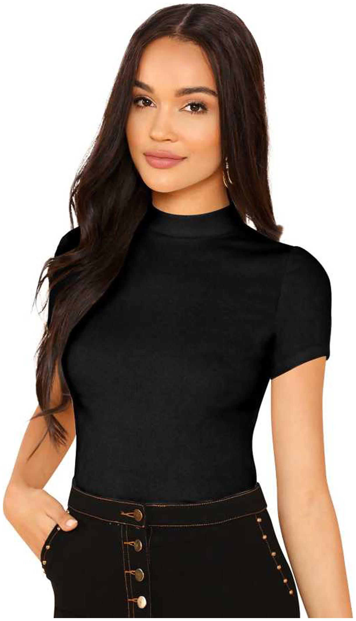 

BHAGYASHRAY Women Solid Regular top - Black