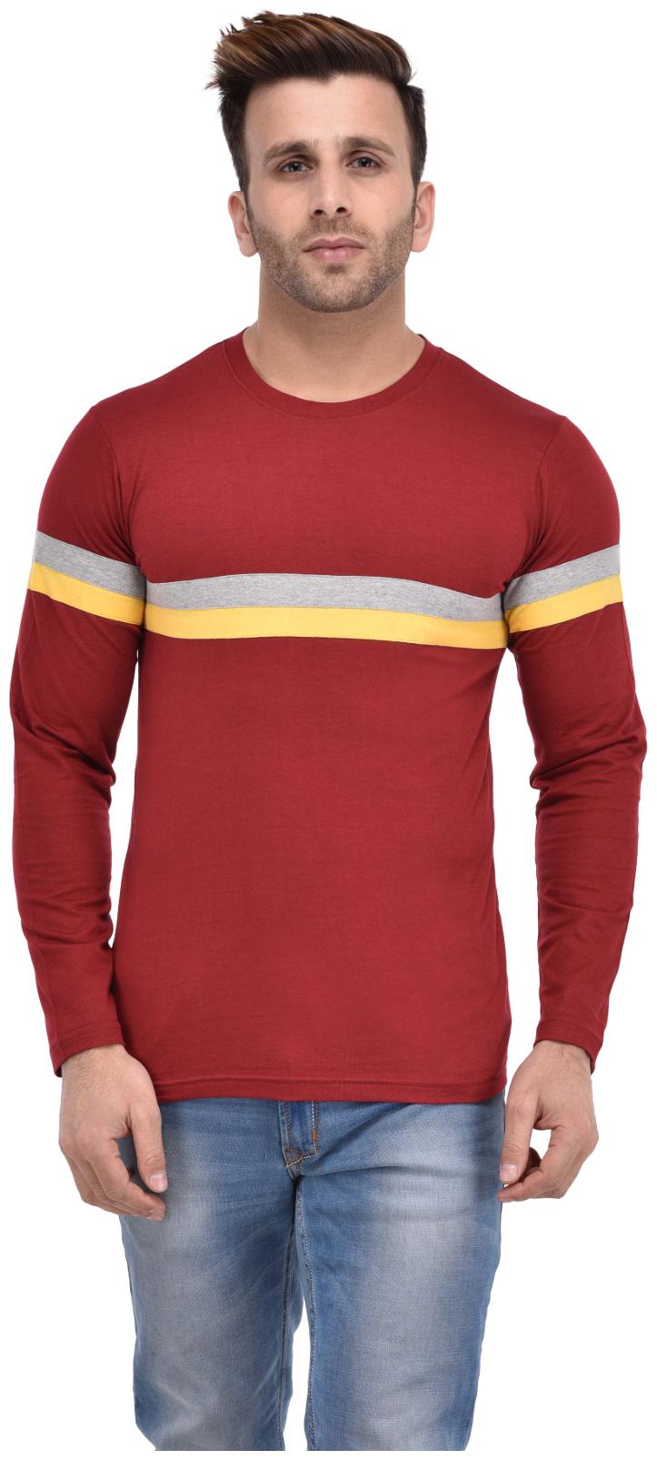 

Bi Fashion Men Red Regular fit Cotton Round neck T-Shirt - Pack Of 1