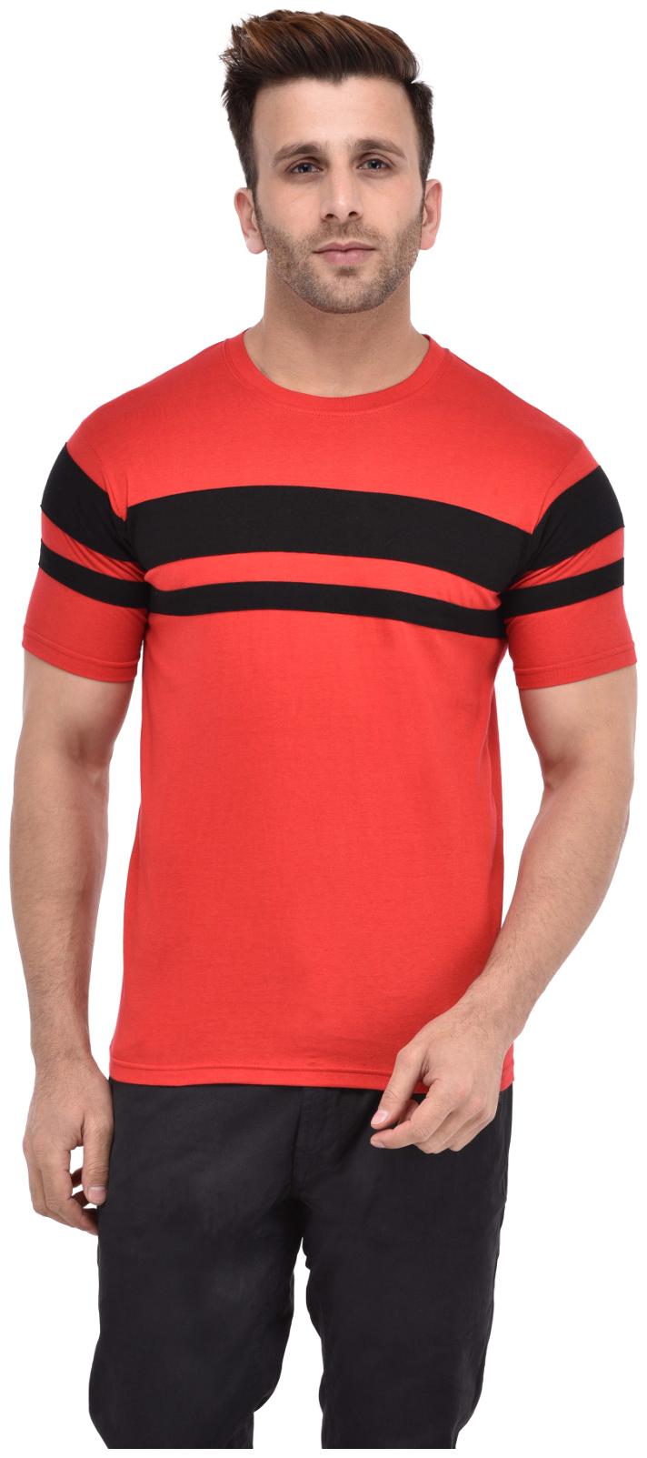 

Bi Fashion Men Red Regular fit Cotton Round neck T-Shirt - Pack Of 1