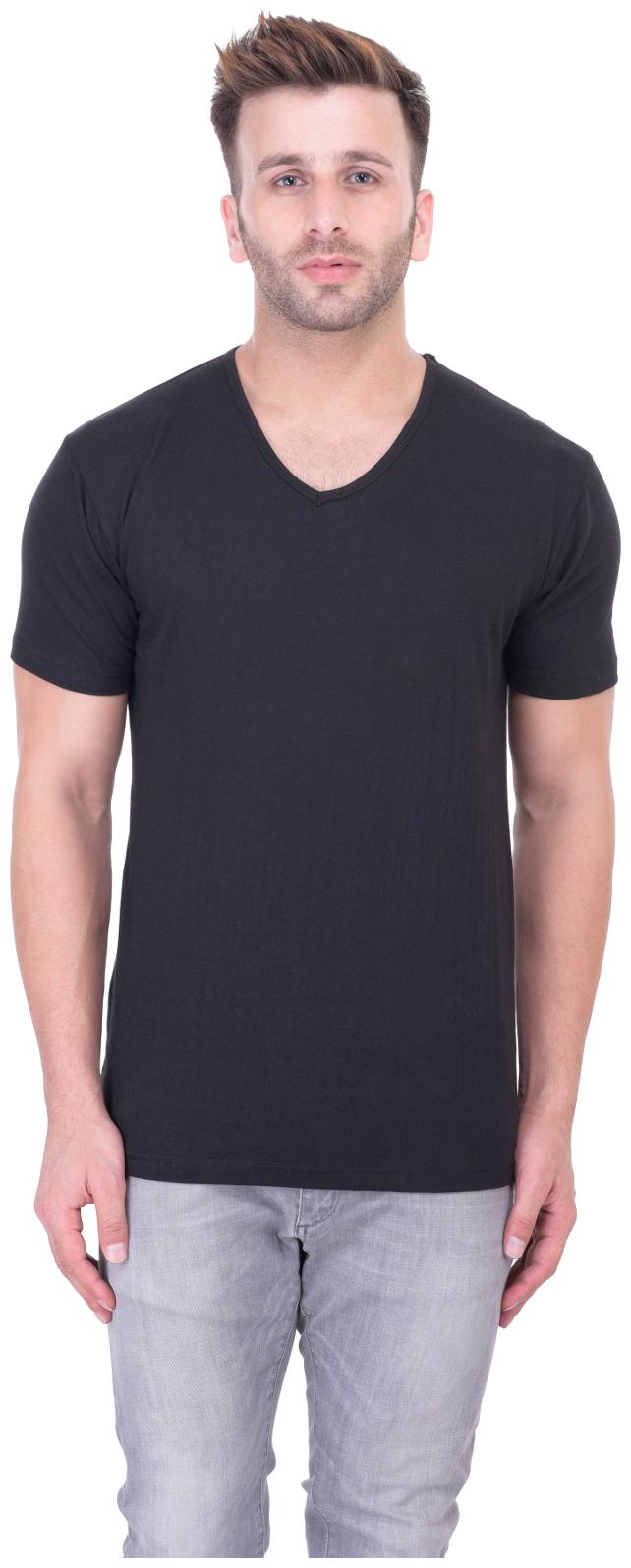 

Bi Fashion Men Black Regular fit Cotton Round neck T-Shirt - Pack Of 1