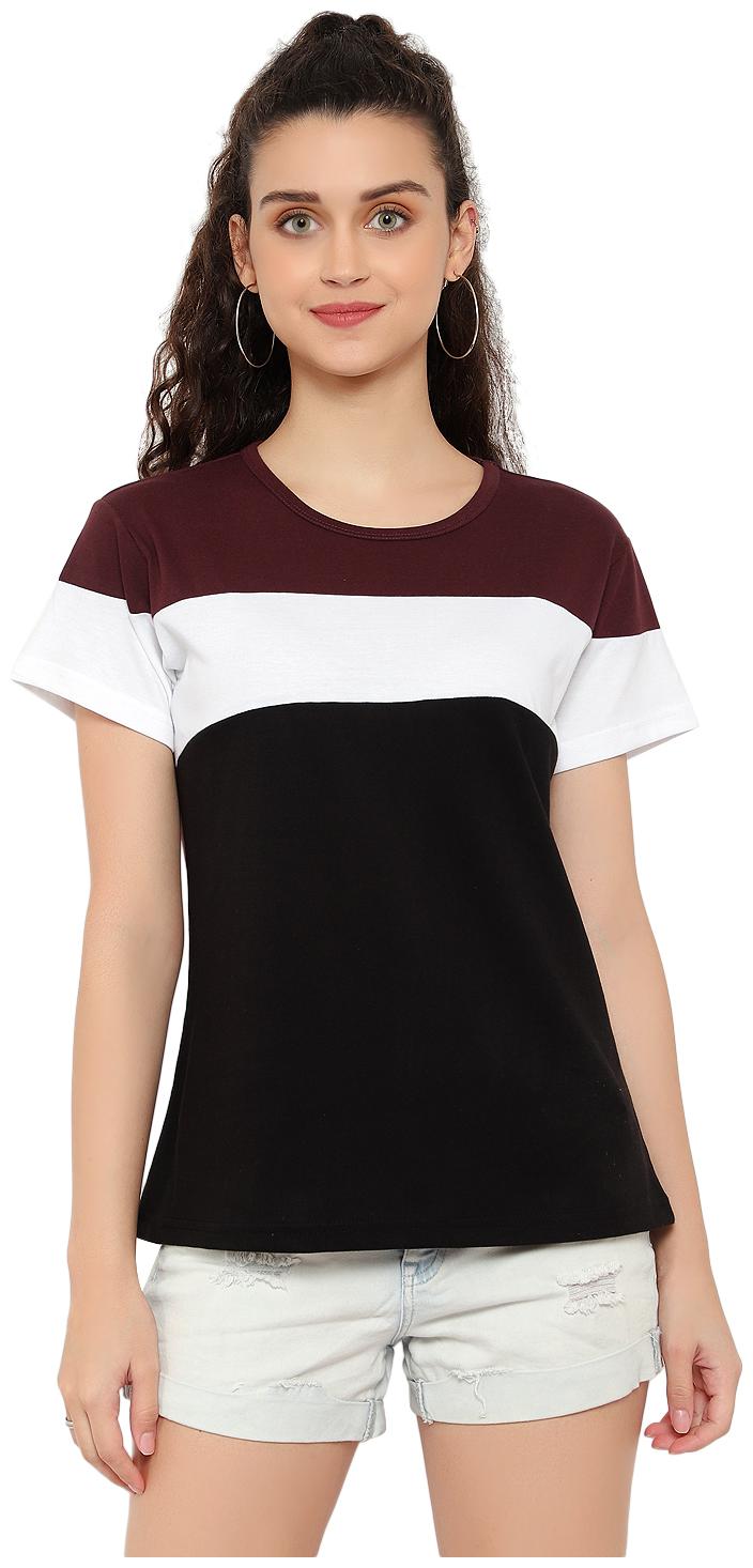 

Bi Fashion Women Multi Regular fit Round neck Cotton T shirt