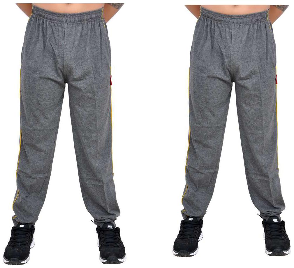 

Binaca With Easltic Dark grey Plain fine Summer Joggres bottom wear Double Dyed PC Single Full bottom wear Binaca Bolt pack of 2