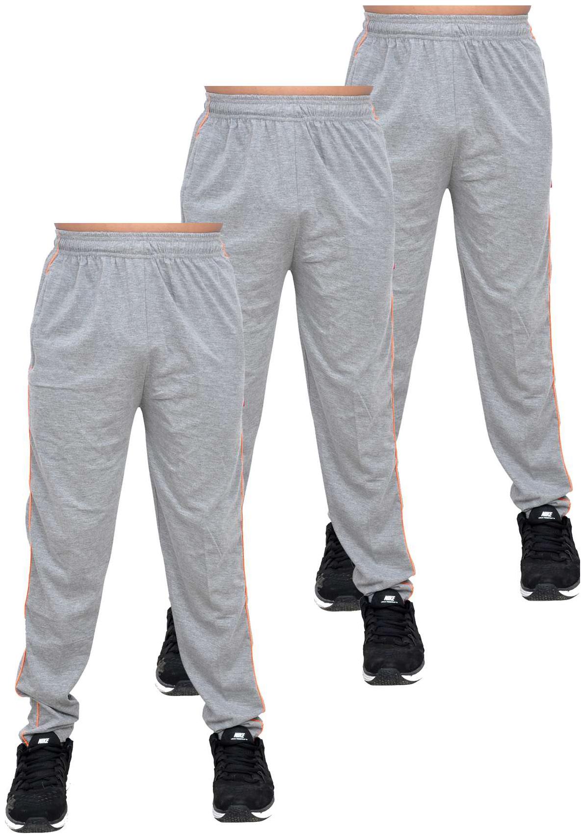 

Binaca With Easltic Light Grey Plain fine Summer Joggres bottom wear Double Dyed PC Single Full bottom wear Binaca Bolt pack of 3