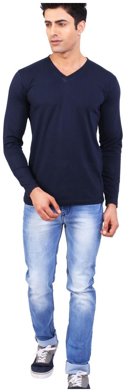 

Bks Collection Men s Cotton Navy Full Sleeve Tshirt