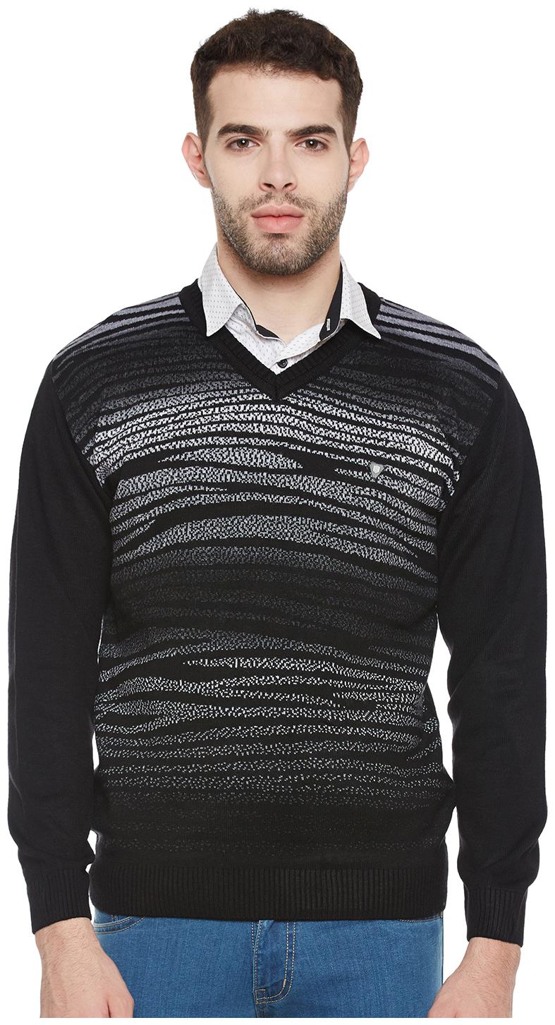 

Duke Men Black V neck Pullover