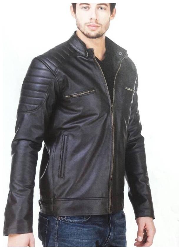 

Black Biker Pu Leather Jacket