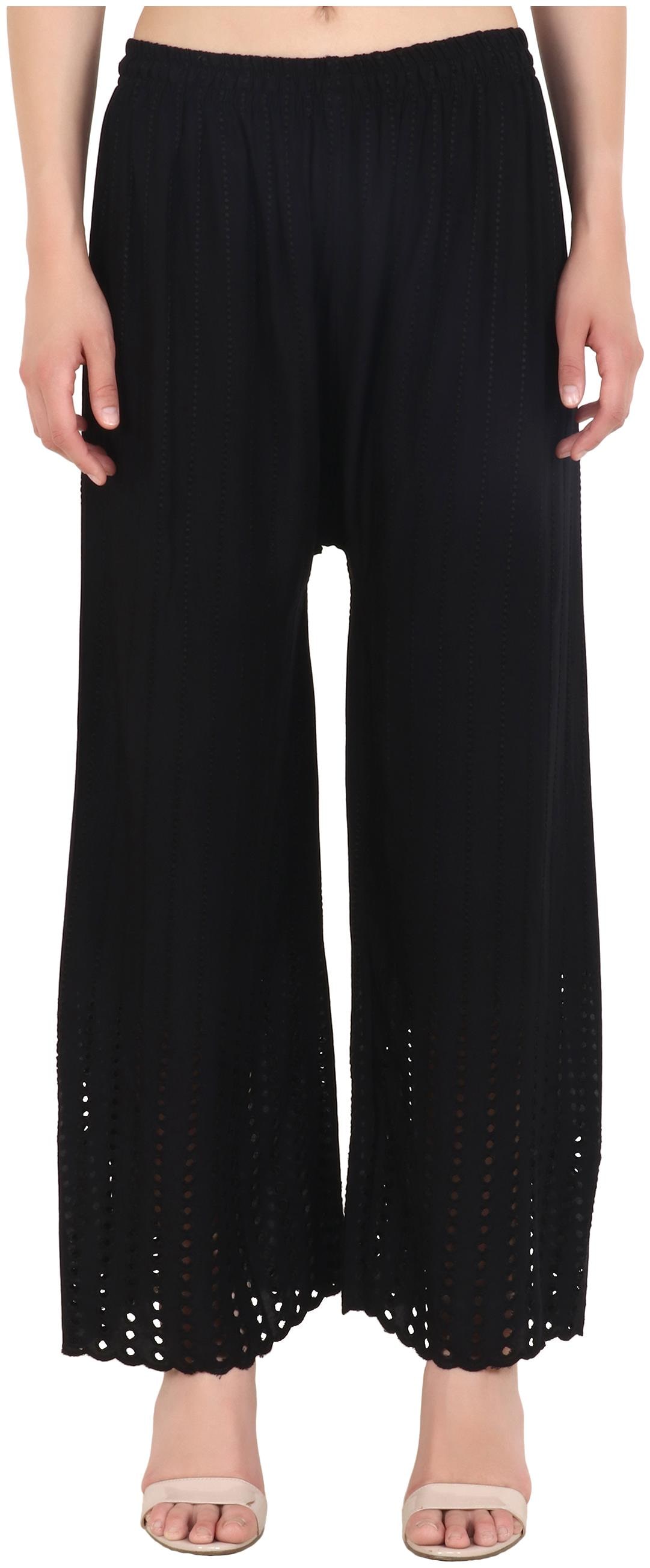 

Black Color Rayon Palazzo