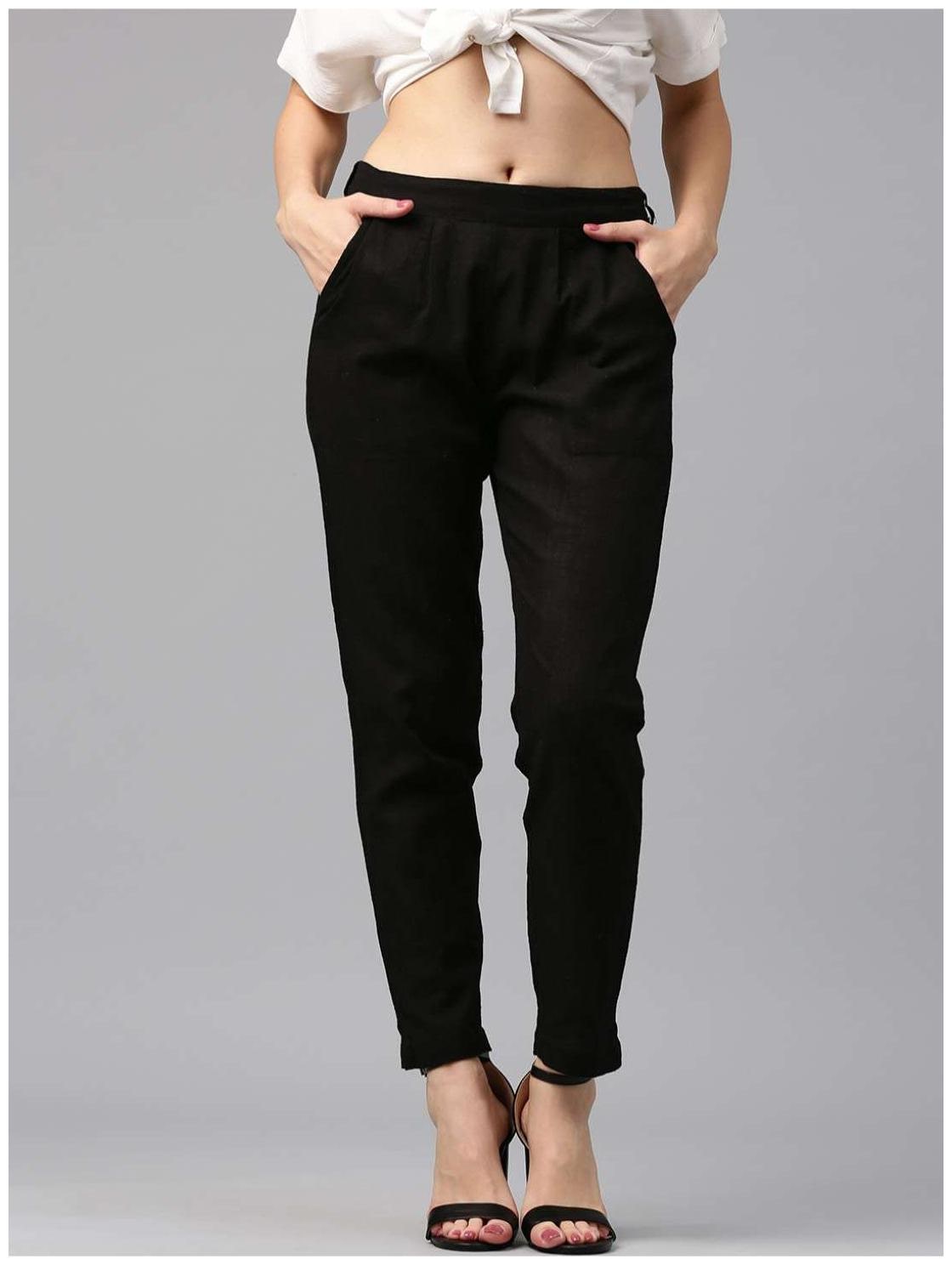 

ISTYLE CAN Women Black Slim fit Regular pants