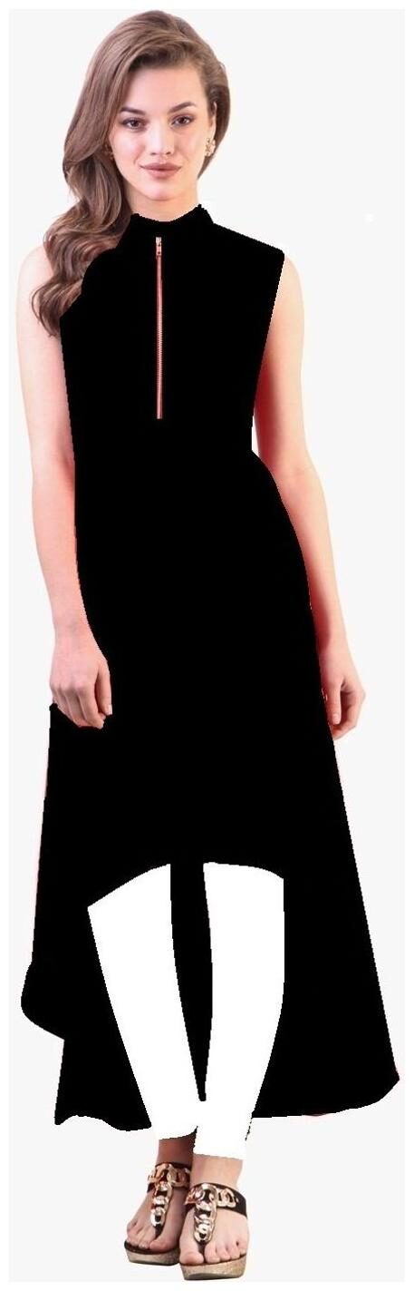 

Black Elegant Crepe Kurti