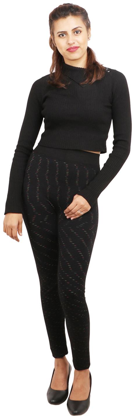 

XENCAT Women Slim fit Regular fit Polyester Self design Track pants - Black