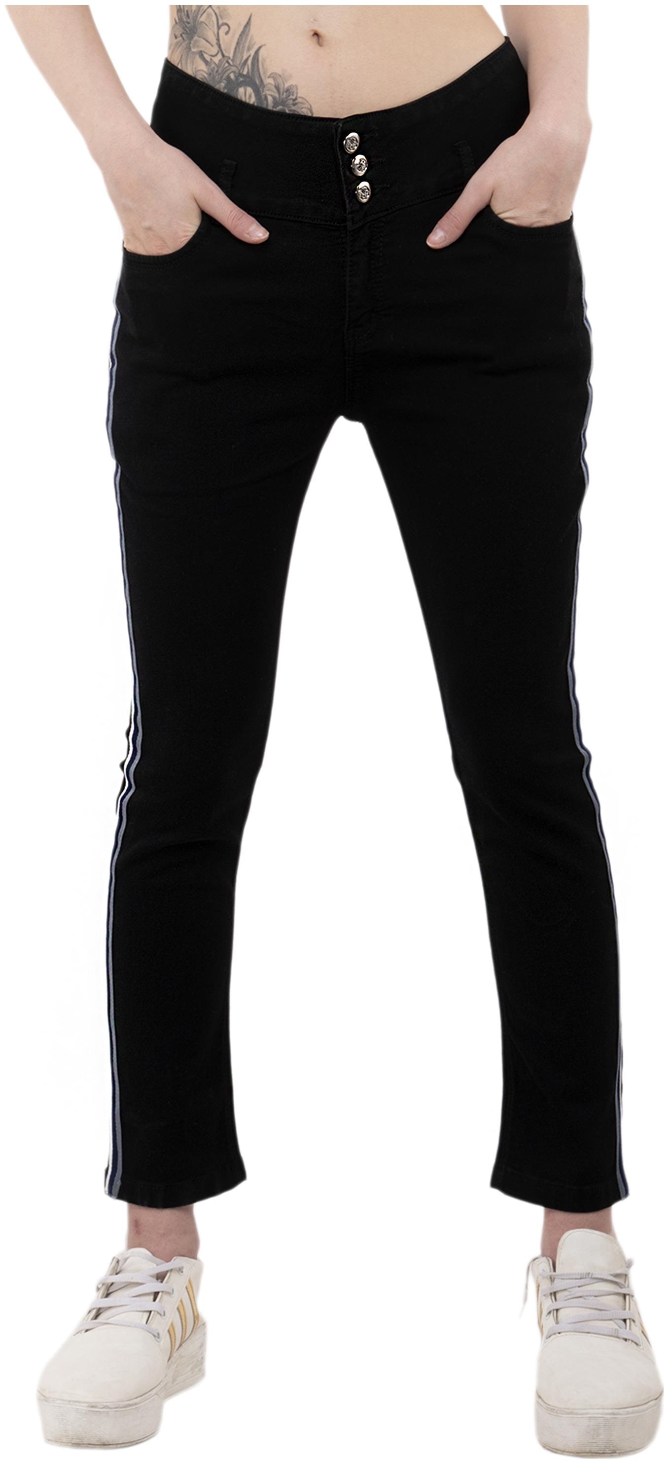 

R S Women Black Slim fit Jeans
