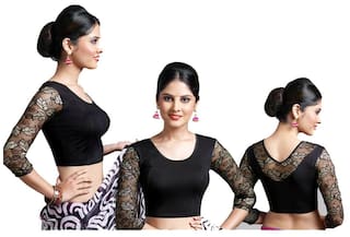 Black Rich Netted Blouse