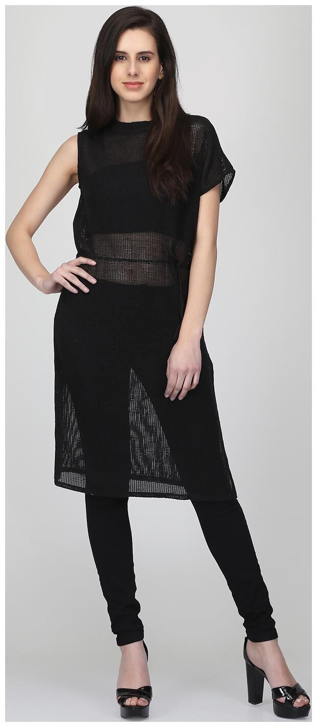 

Black Sheer Long Top