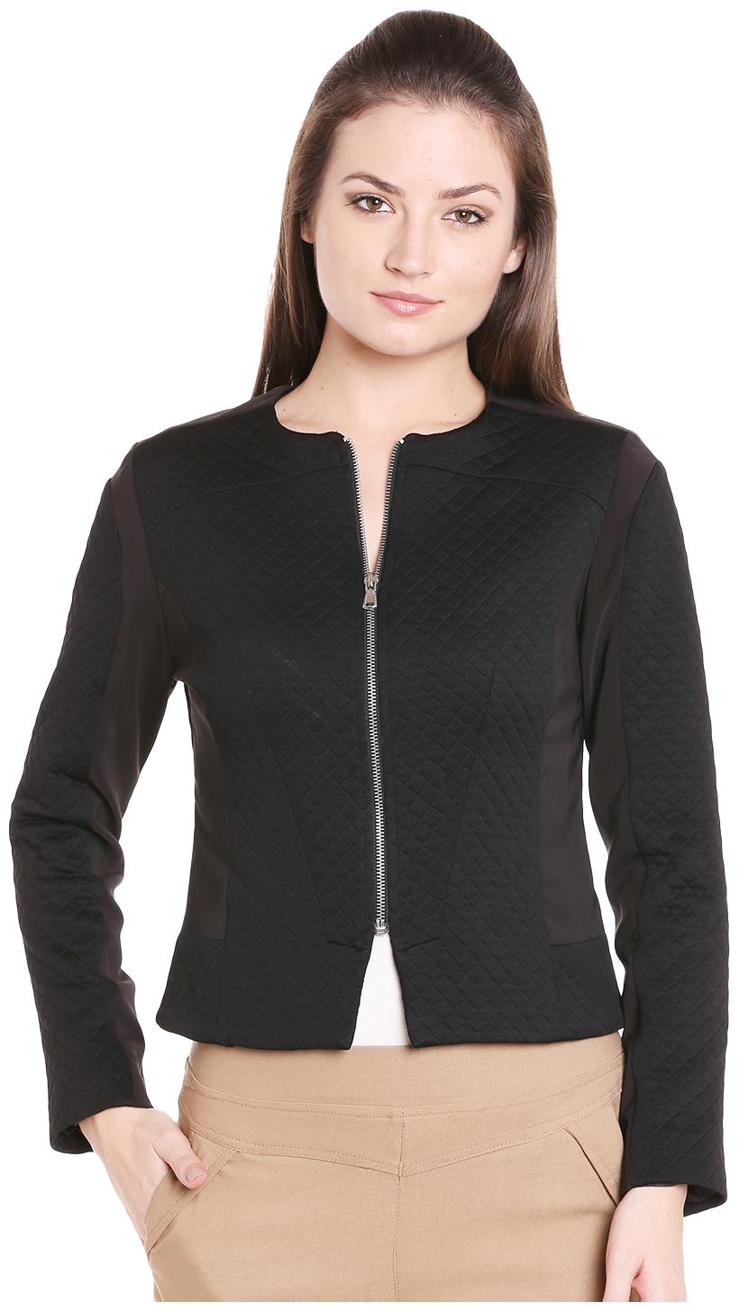 

109 F Women Printed Bomber Jacket - Black