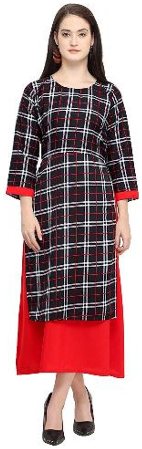

Black Strip Print Kurti