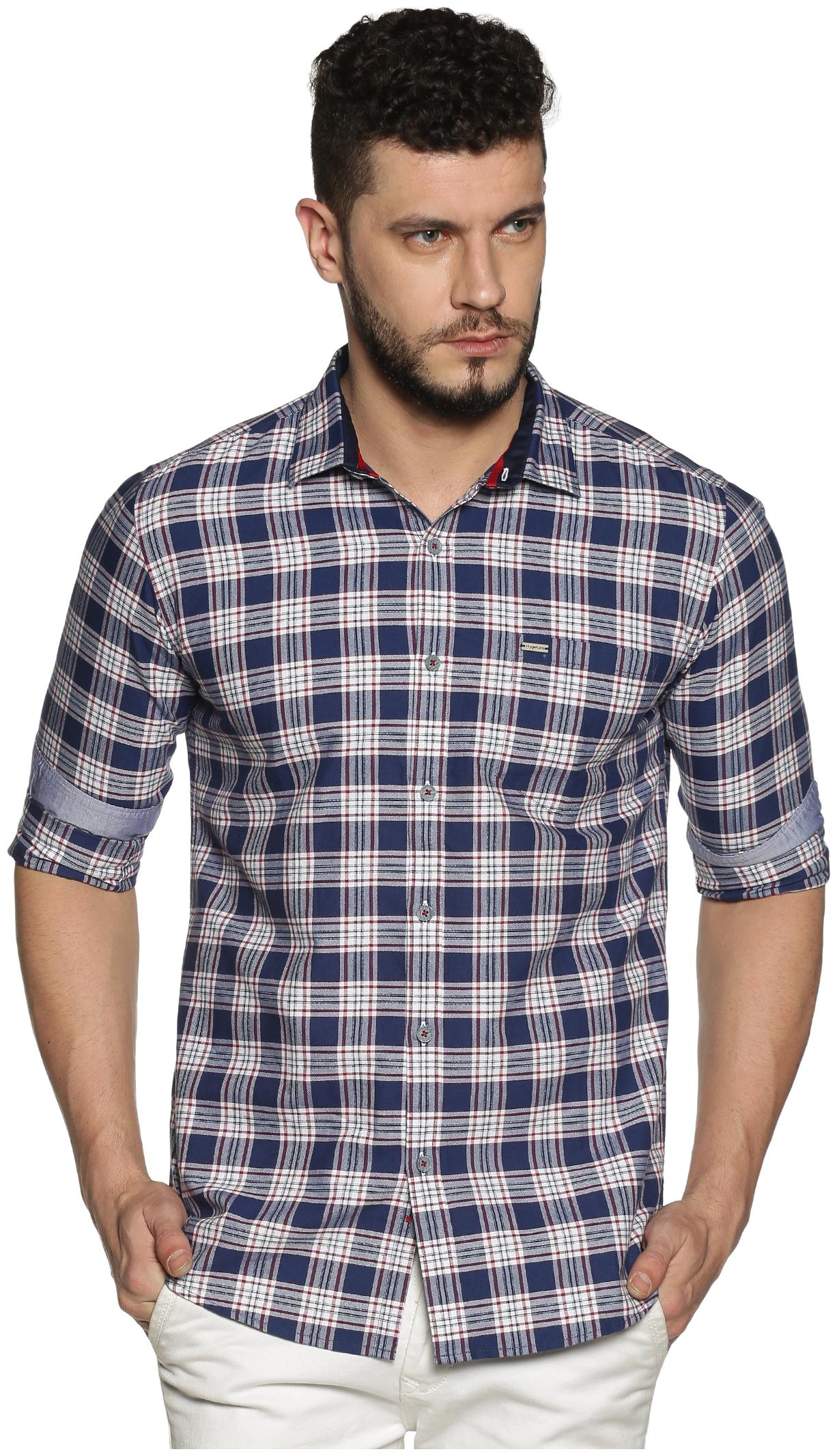 

BLACKANT Men Multi Checked Slim Fit Casual Shirt