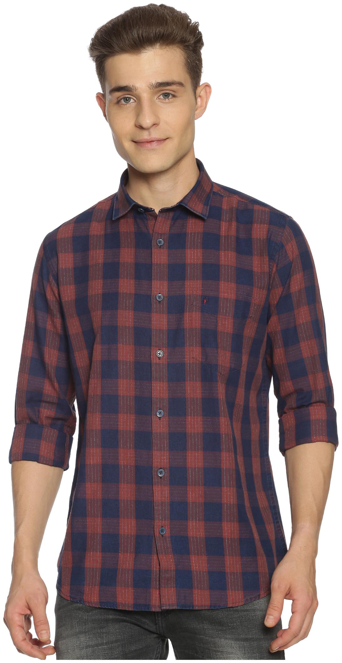 

BLACKANT Men Multi Checked Slim Fit Casual Shirt