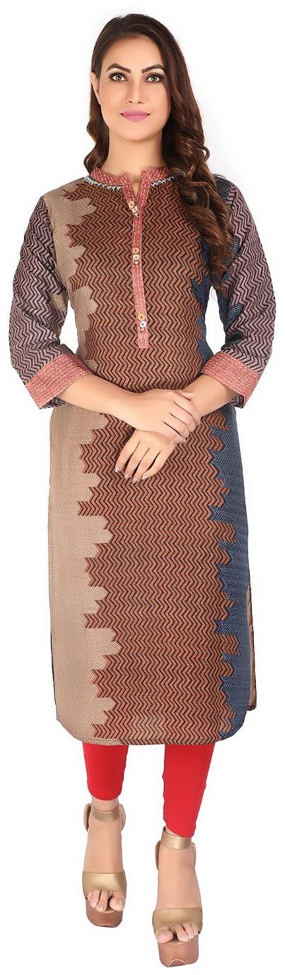 

BLBK Women Multi Geometric Straight Kurta