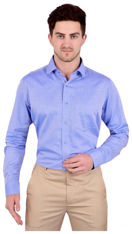 

Bleu Velvet Men Regular fit Formal Shirt - Blue