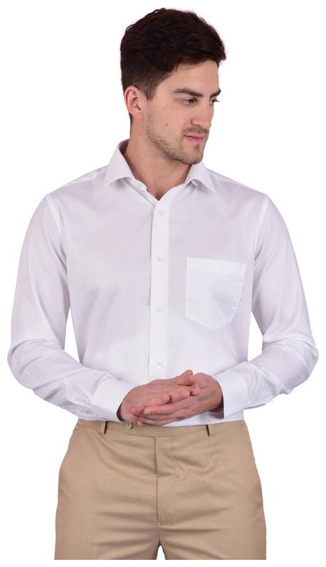 

Bleu Velvet Men Regular fit Formal Shirt - White