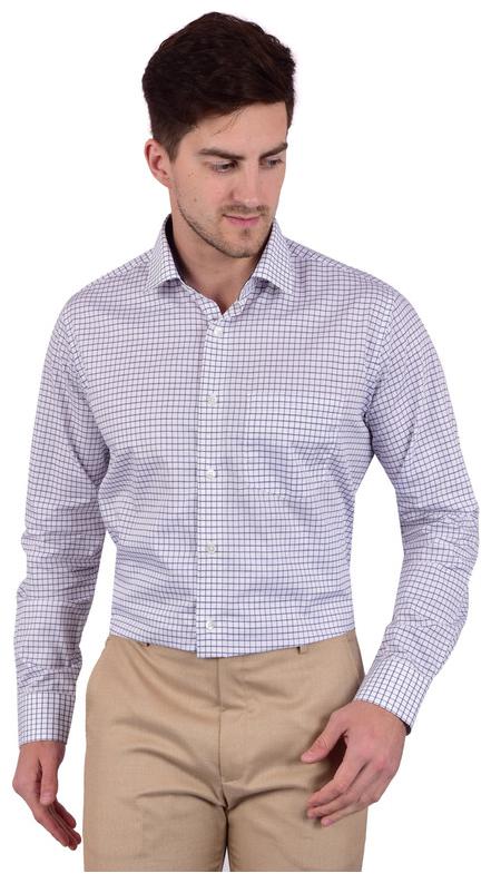 

Bleu Velvet Men Regular fit Formal Shirt - Purple