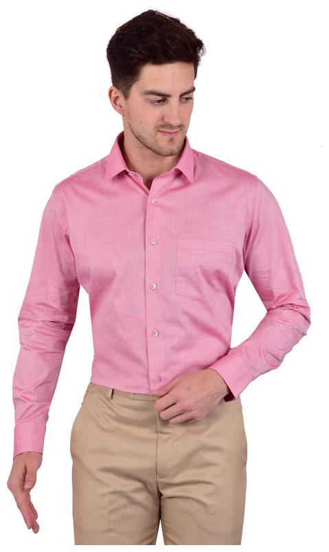 

Bleu Velvet Men Regular fit Formal Shirt - Red
