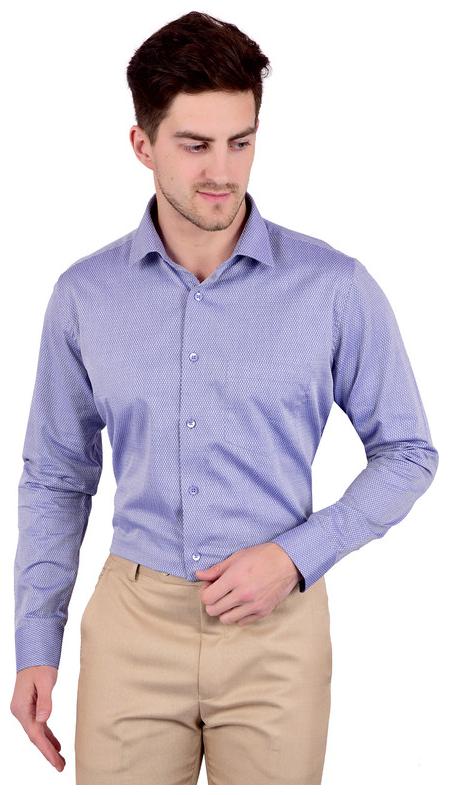 

Bleu Velvet Men Regular fit Formal Shirt - Blue