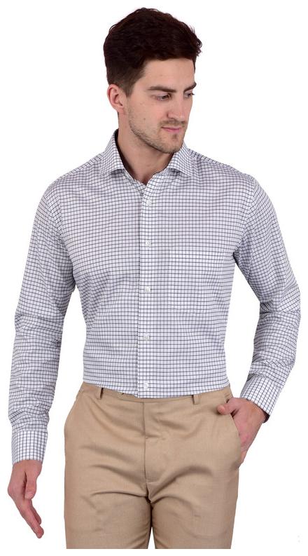 

Bleu Velvet Men Regular fit Formal Shirt - Grey