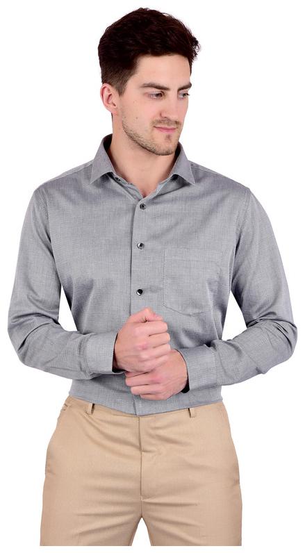 

Bleu Velvet Men Regular fit Formal Shirt - Grey
