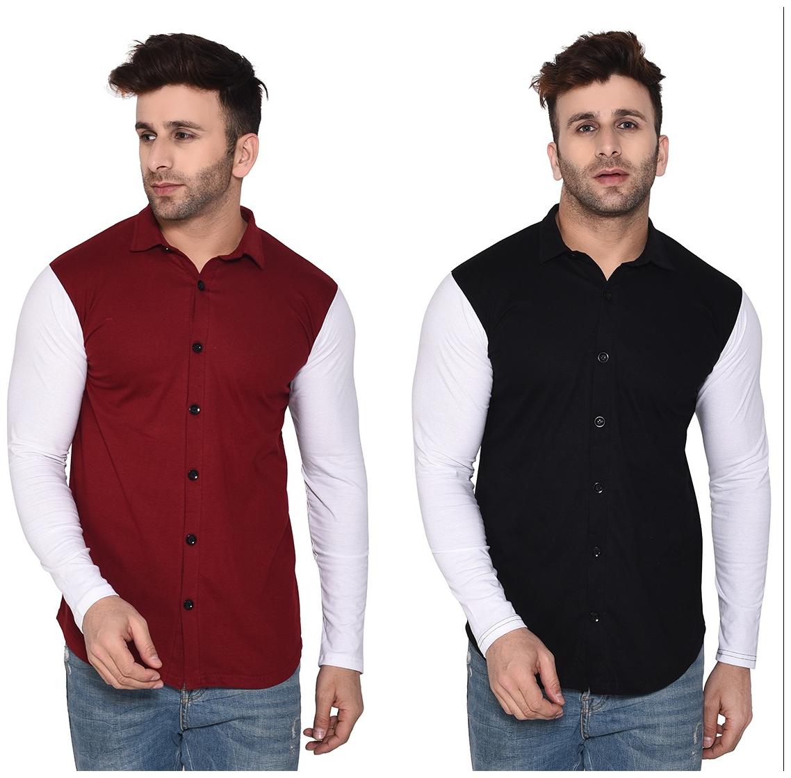 

BLISSTONE Men Multi Solid Regular Fit Casual Shirt