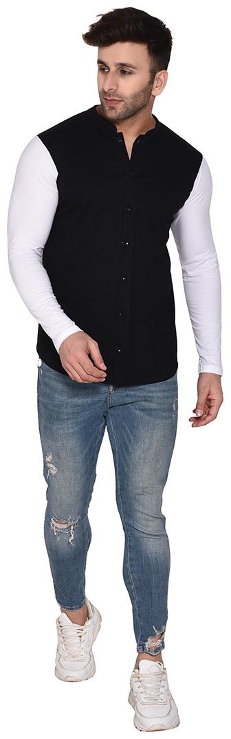 

BLISSTONE Men Black Solid Slim Fit Casual Shirt