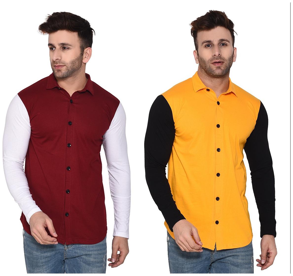 

BLISSTONE Men Multi Solid Regular Fit Casual Shirt