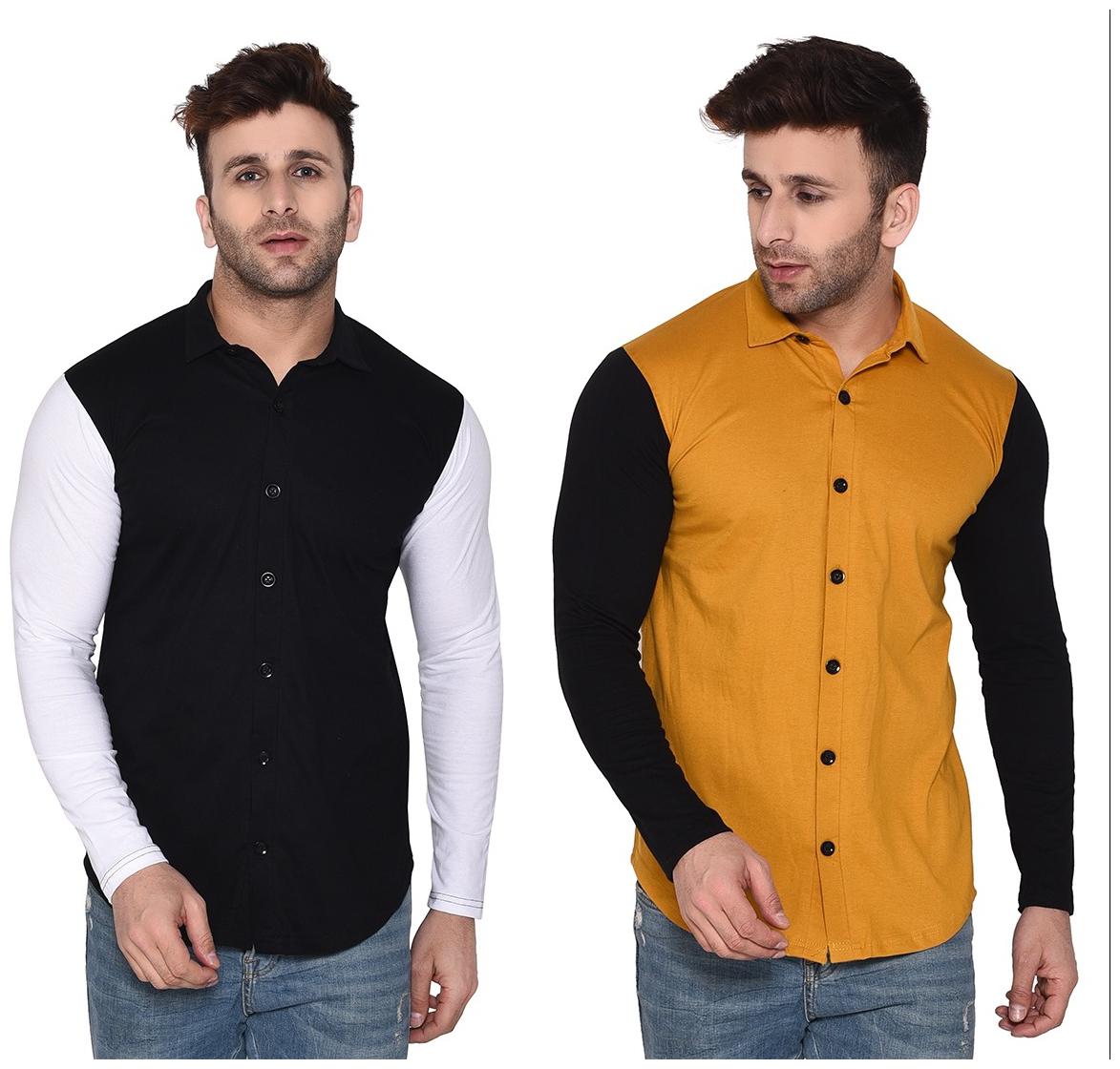 

BLISSTONE Men Multi Solid Regular Fit Casual Shirt