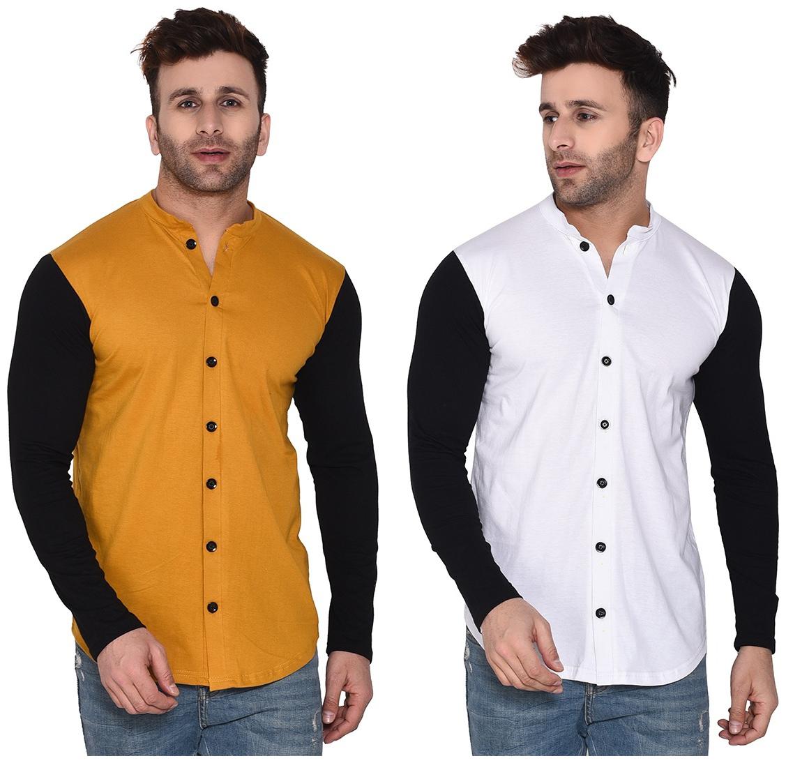 

BLISSTONE Men Multi Solid Regular Fit Casual Shirt