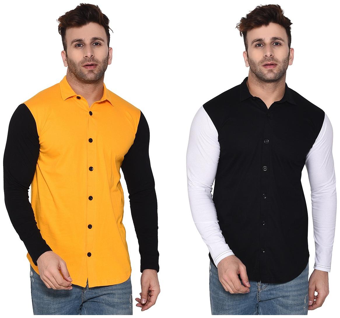 

BLISSTONE Men Multi Solid Regular Fit Casual Shirt