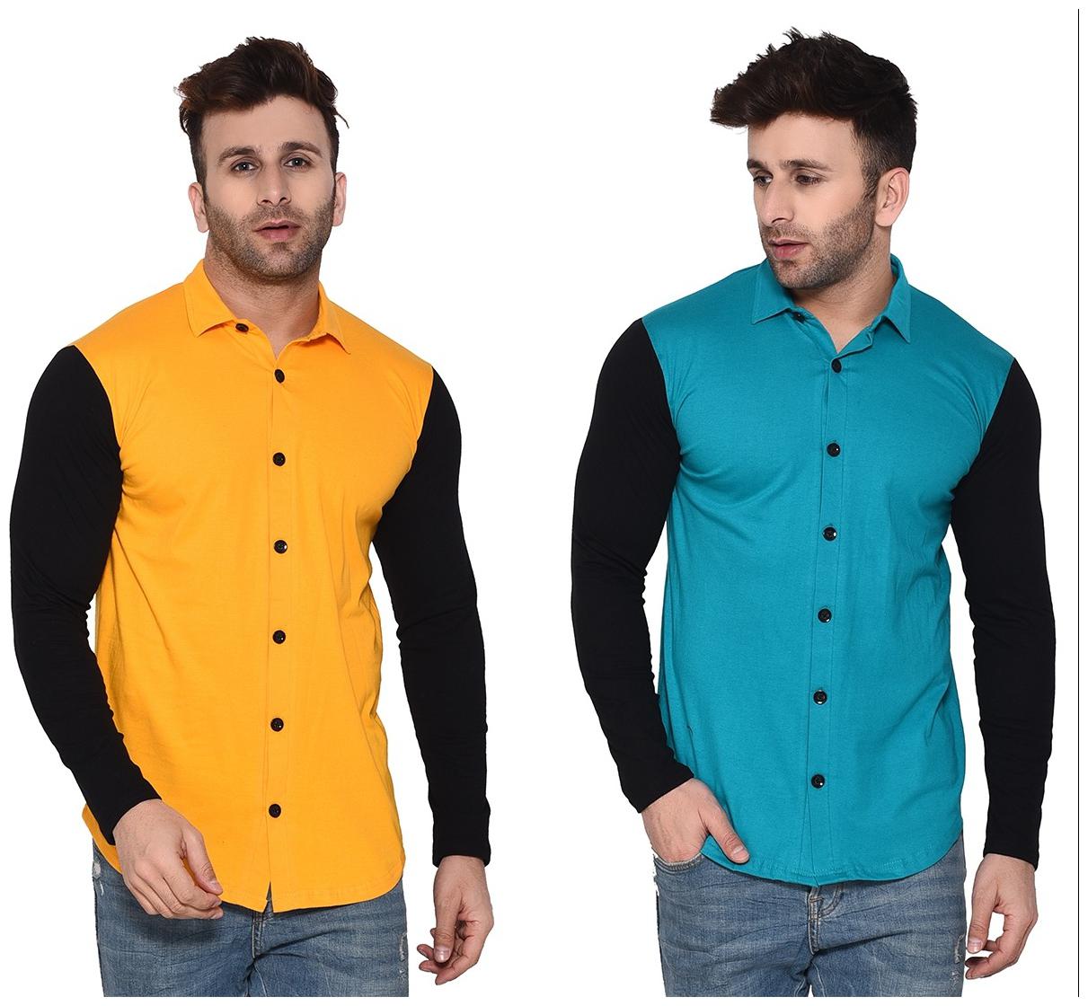 

BLISSTONE Men Multi Solid Regular Fit Casual Shirt