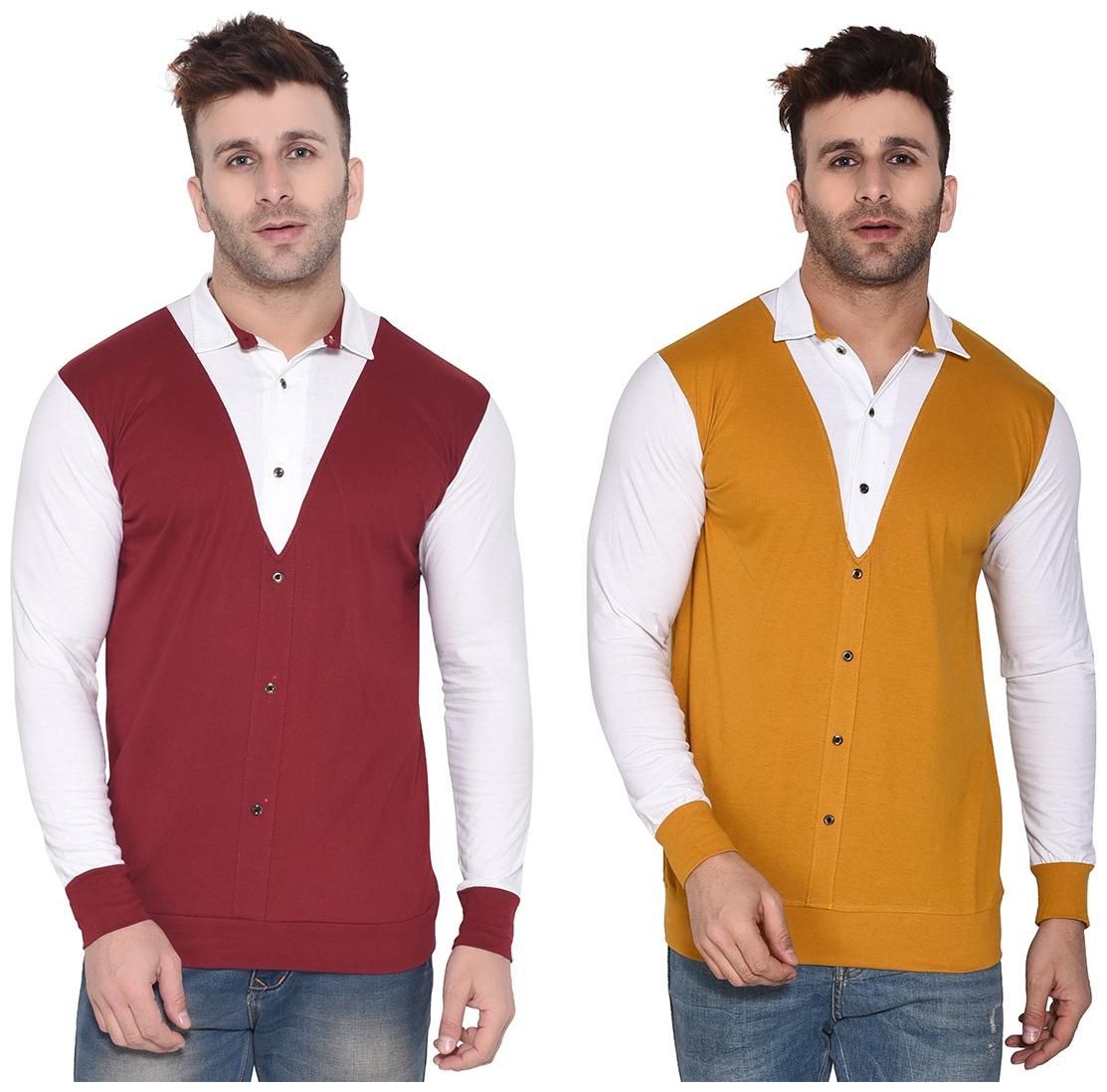

BLISSTONE Men Multi Colorblocked Regular Fit Casual Shirt