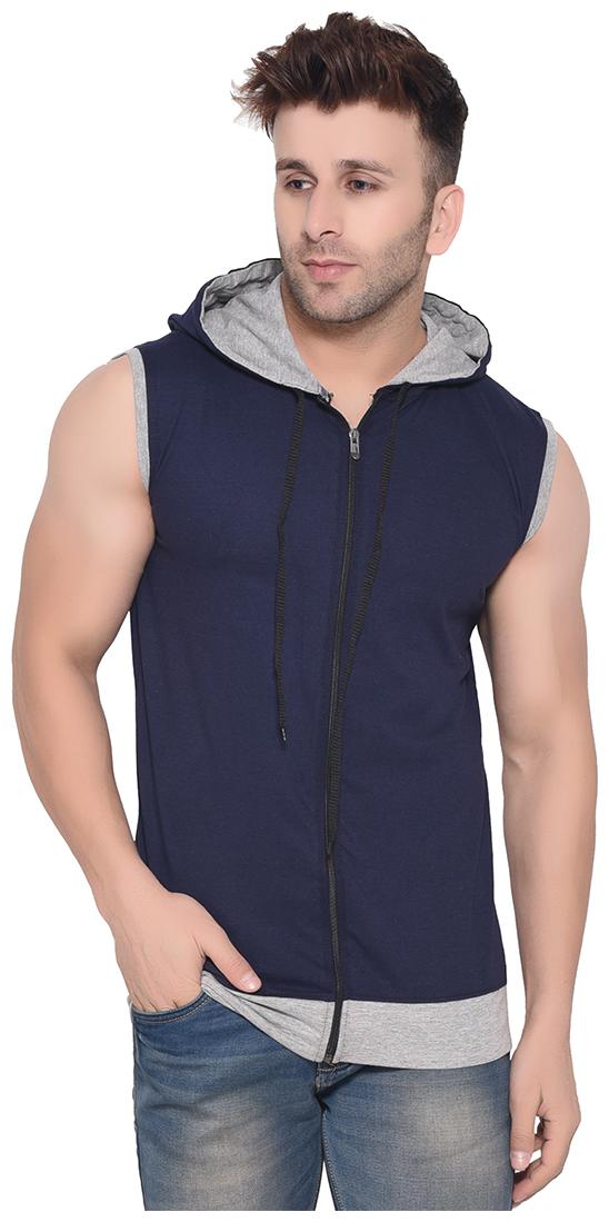 

BLISSTONE Men Blue Hooded Hoodie