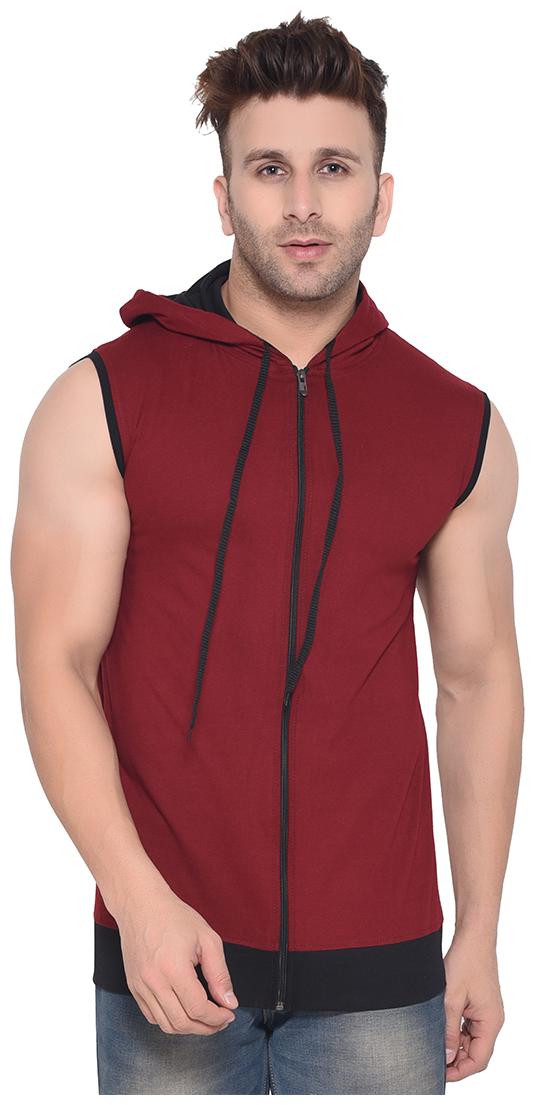 

BLISSTONE Men Maroon Hooded Hoodie