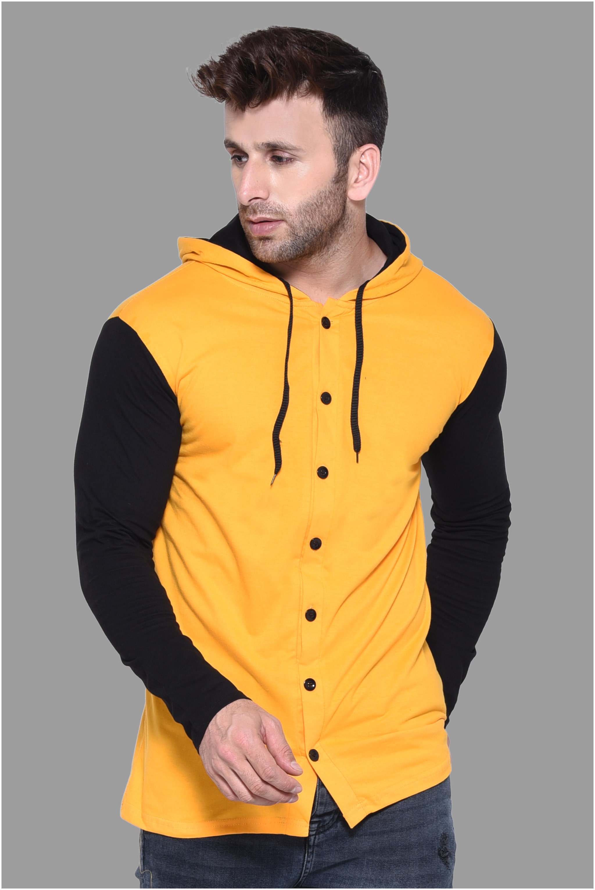 

BLISSTONE Men Yellow Solid Slim Fit Casual Shirt