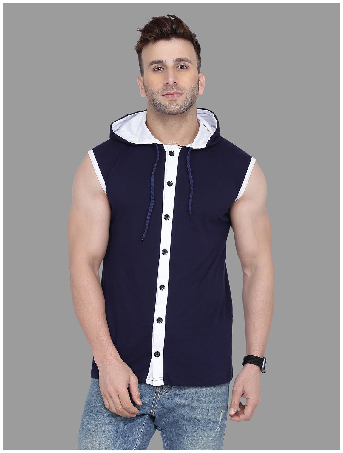 

BLISSTONE Men Navy Blue Solid Slim Fit Casual Shirt