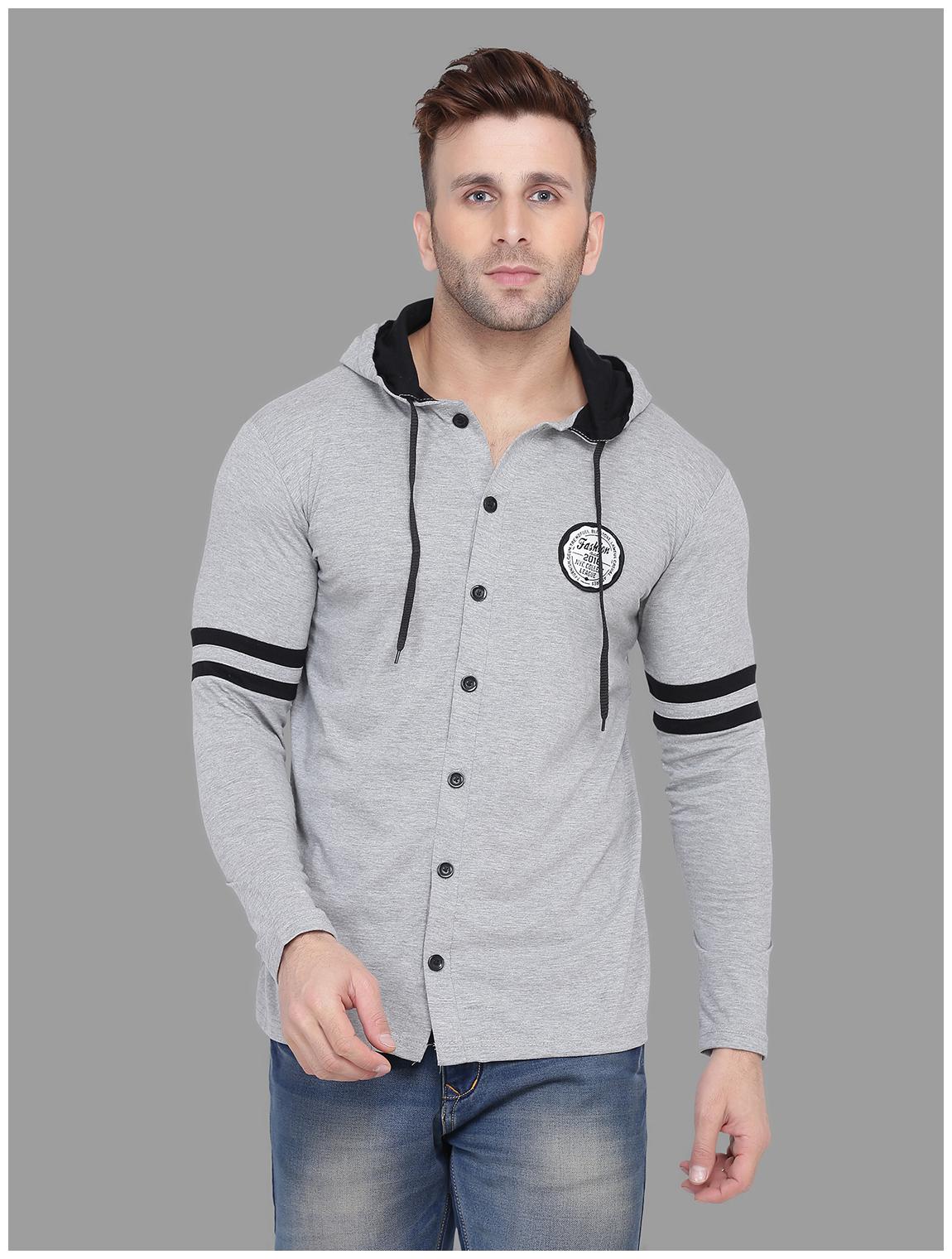 

BLISSTONE Men Grey Solid Slim Fit Casual Shirt