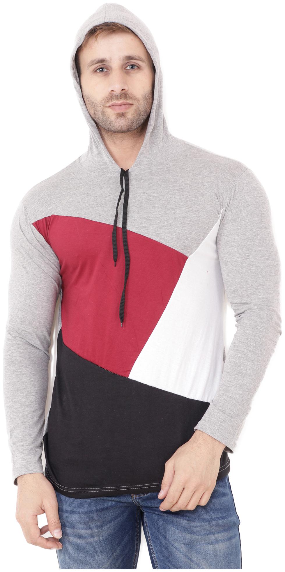 

BLISSTONE Men Multi Regular fit Cotton Hood T-Shirt - Pack Of 1